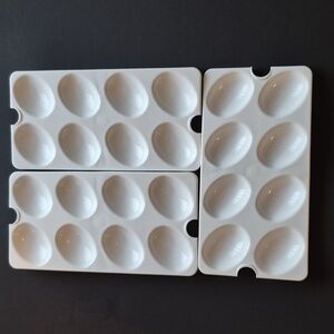 Tupperware Egg Tray Inserts Set of 3
